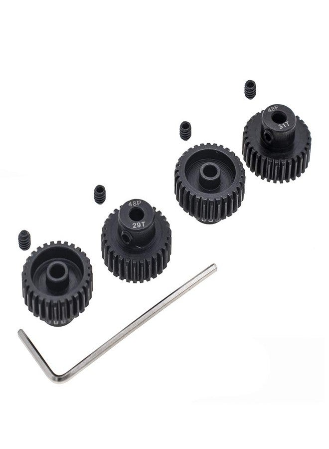 GTHELE 4pcs 48P Pinion Gear 3.175mm Set Hardened 28T 29T 30T 31T 48DP Pitch Gears RC Upgrade Part with Screwdriver - Image 3